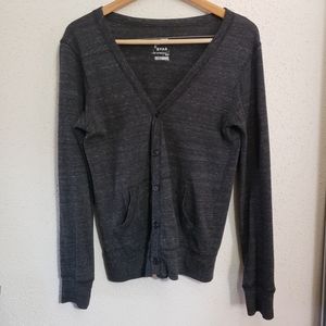 On The Byas Dark Grey Pac Sun Cardigan